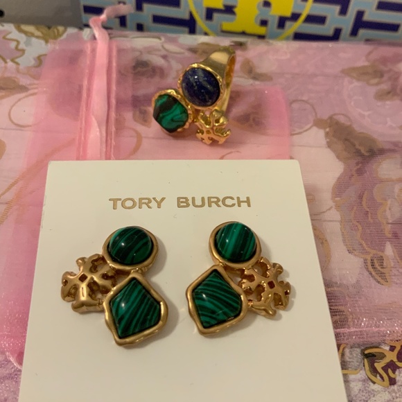 Tory Burch Jewelry - Tory Burch ring s 7 and earrings